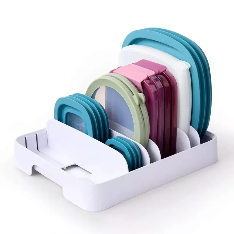 youcopia-storalid-container-lid-organizer-white YouCopia StoraLid Container Lid Organizer – White